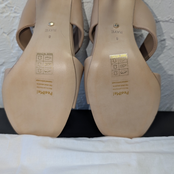 RAYE Women's Cream Mules DUST BAG INCLUDED - Picture 4 of 6